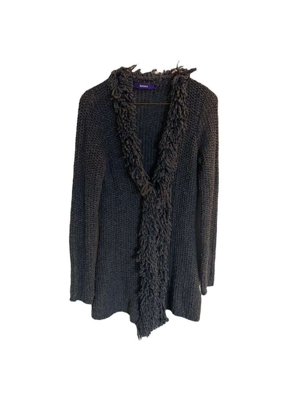 Mexx Charcoal Gray Cardigan Sweater Small